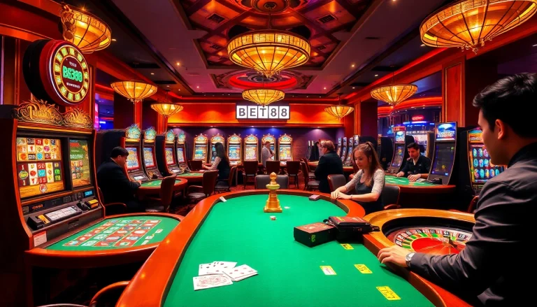 Experience the thrill of winning at BET88 COM, where vibrant casino games capture the excitement of gambling.