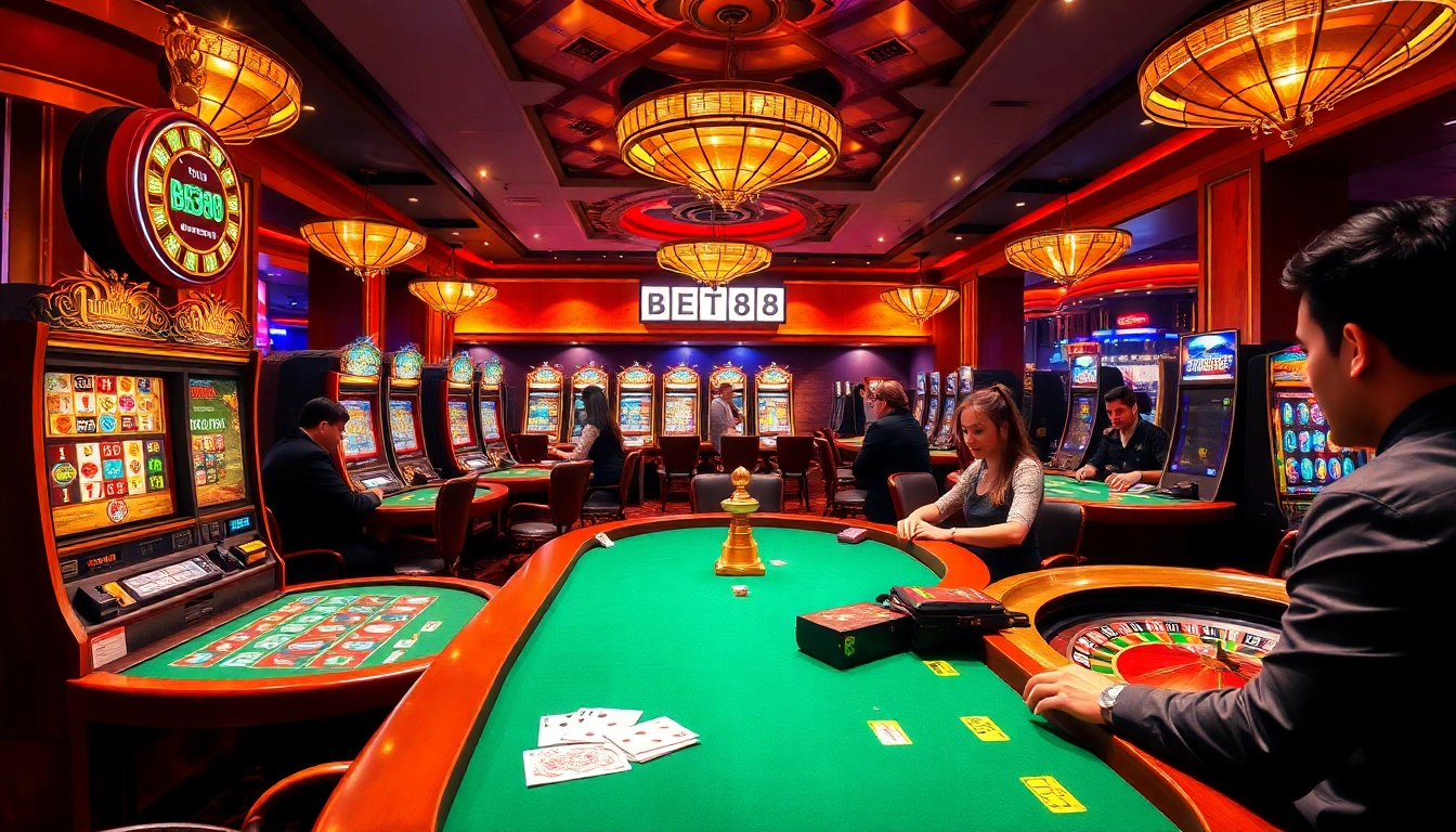 Experience the thrill of winning at BET88 COM, where vibrant casino games capture the excitement of gambling.