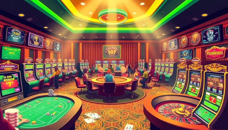 Experience the excitement at the trang chủ rr88 casino with players engaging in thrilling games like blackjack and roulette.