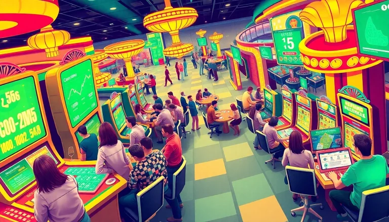 "Engage in financial gamification with diverse players navigating a dynamic gaming environment."