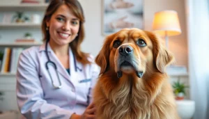 Therapy session with a psychologist and a dog in Sydney, creating a relaxing environment.