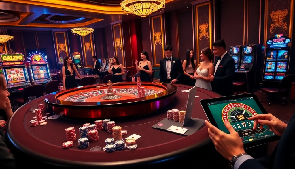 Experience the thrill of high-stakes gambling at https://mm88.forex/ with vibrant chips, roulette wheels, and excited players.