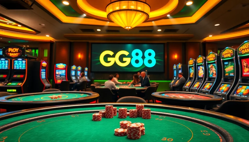 Experience the excitement at GG88 Casino with vibrant tables and thrilling gameplay.