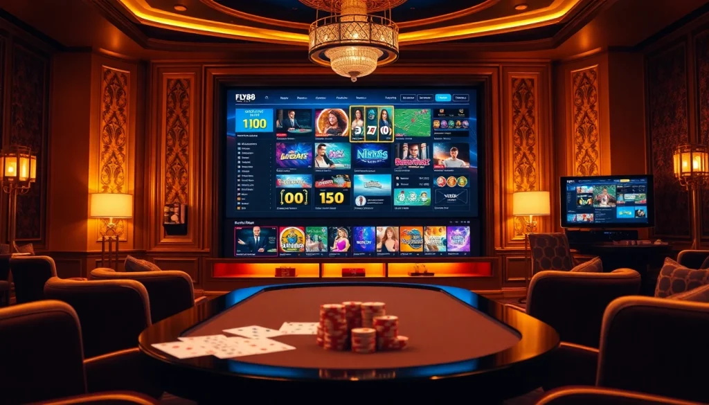 FLY88 VIP luxurious online casino experience with premium games and inviting ambiance.