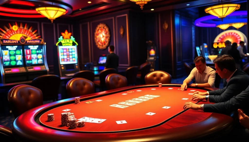 Experience the excitement of GG 88 at a vibrant casino table with poker chips and cards.