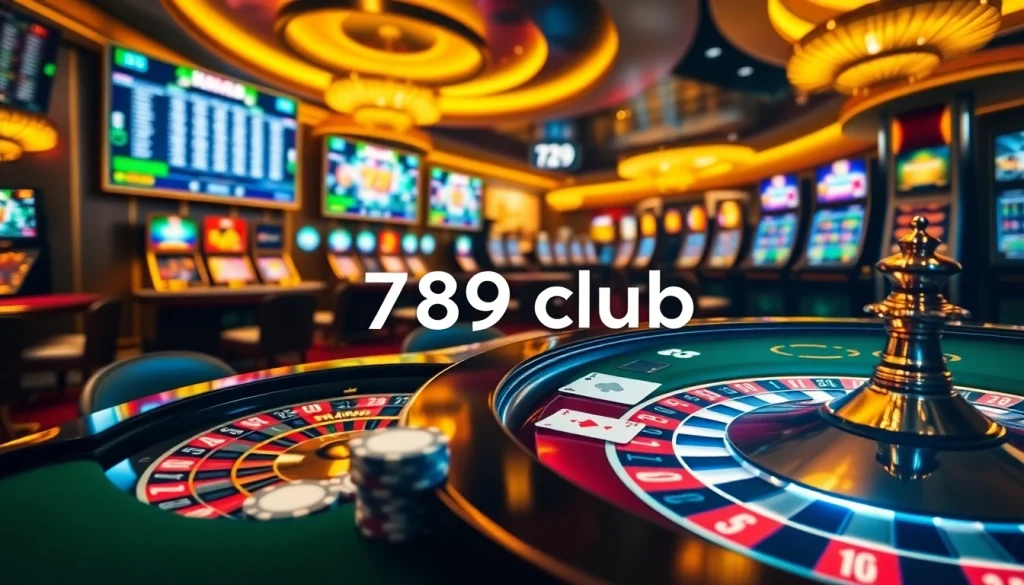 Experience the excitement of 789 club with vibrant casino visuals and engaging gameplay.
