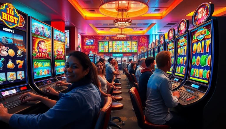 Kode4d link showcasing an engaging online gaming environment with players enjoying slot games.