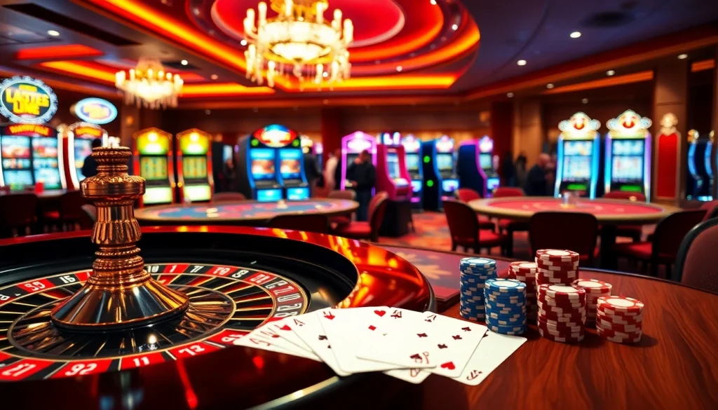 Play at ww88 com with excitement at a luxurious casino table featuring poker chips and cards.