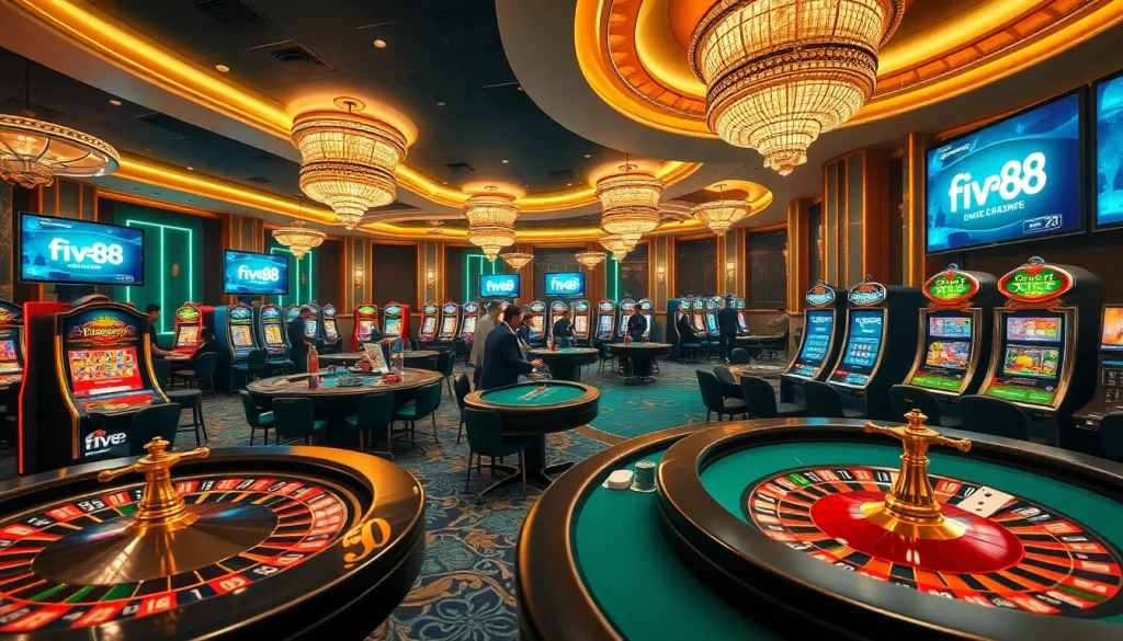 Experience the thrill of gambling with five88 interactive casino games and vibrant tables.