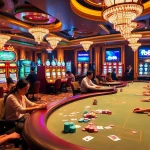 Engage in thrilling gaming experiences at fb88 with vibrant casino tables and dynamic slot machines.