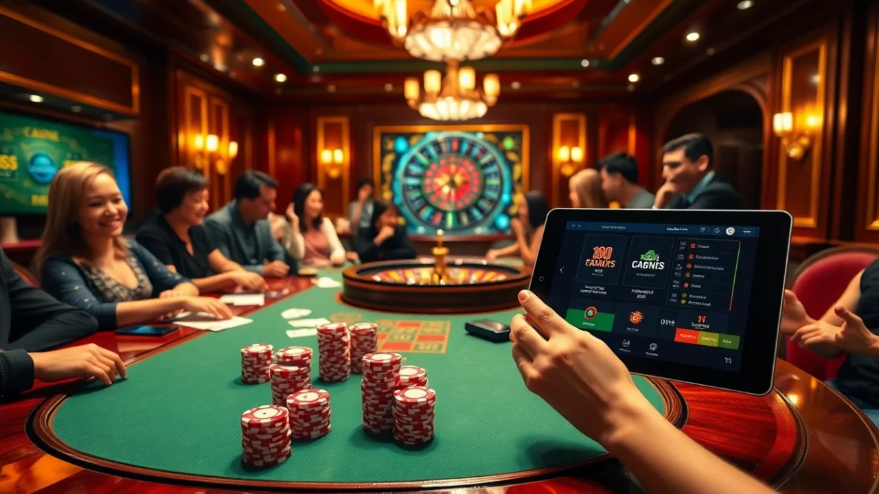 Exciting poker action at 1haywin.us.com with colorful chips and cards.