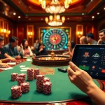 Exciting poker action at 1haywin.us.com with colorful chips and cards.