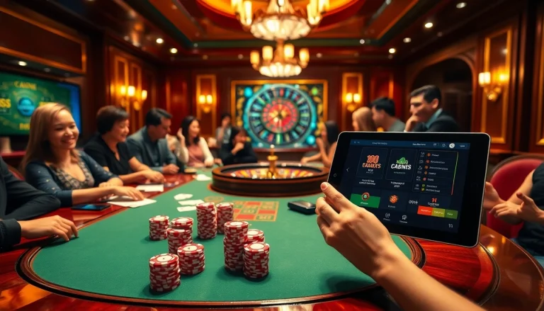 Exciting poker action at 1haywin.us.com with colorful chips and cards.