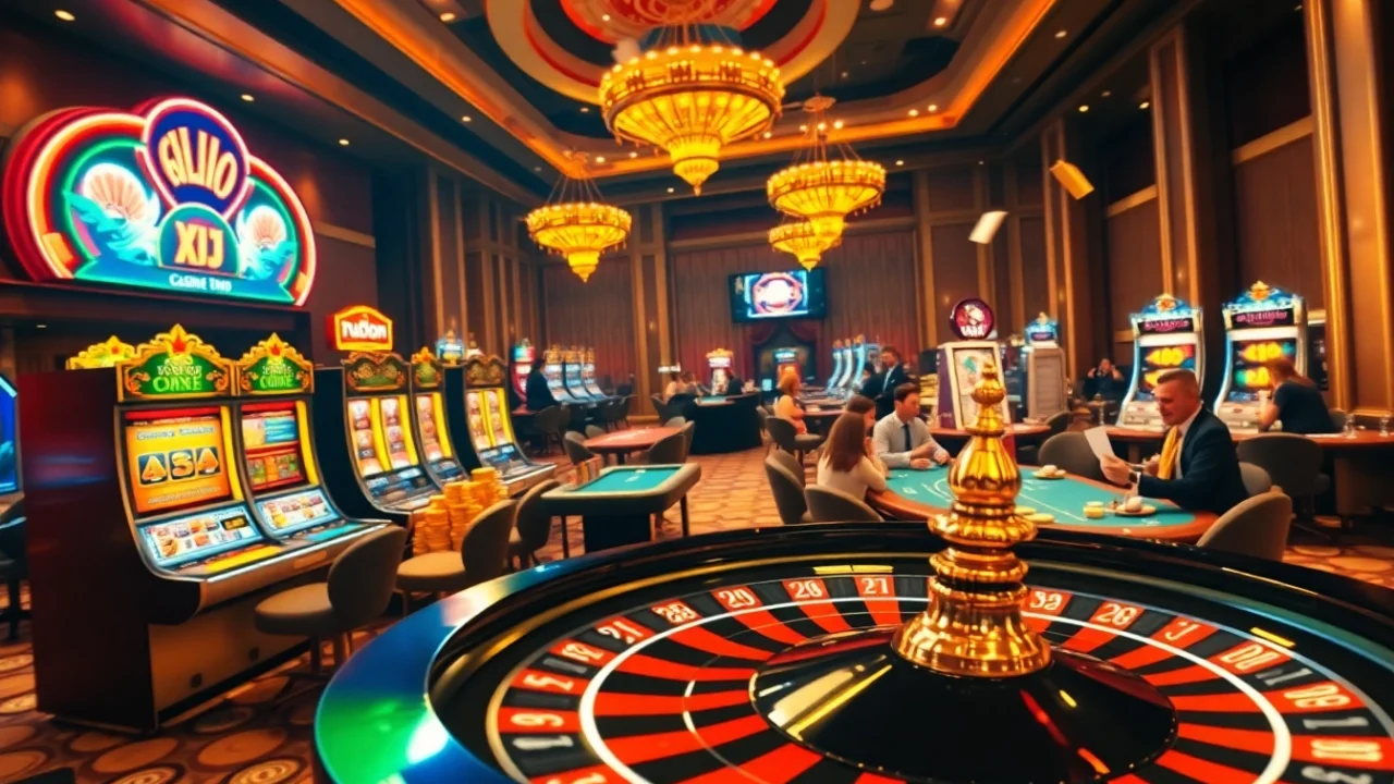 Experience the excitement of gambling at https://kjcmh.com/ with dynamic casino scenes showcasing thrilling gaming activities.