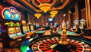 Experience the excitement of gambling at https://kjcmh.com/ with dynamic casino scenes showcasing thrilling gaming activities.