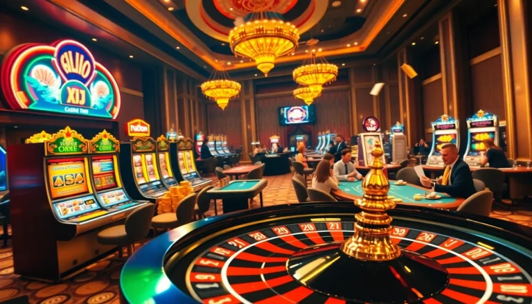 Experience the excitement of gambling at https://kjcmh.com/ with dynamic casino scenes showcasing thrilling gaming activities.