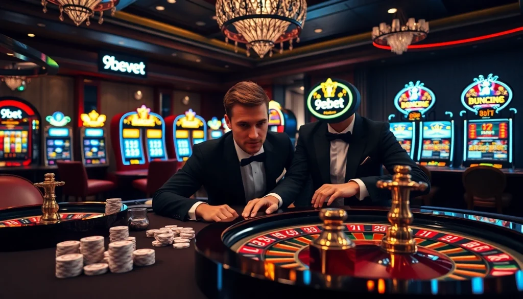 Experience the thrill of 9bet with luxurious casino games and vibrant gaming tables.
