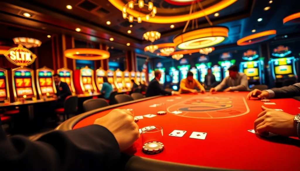 Players enjoying a thrilling poker game experience at sumvip com casino.