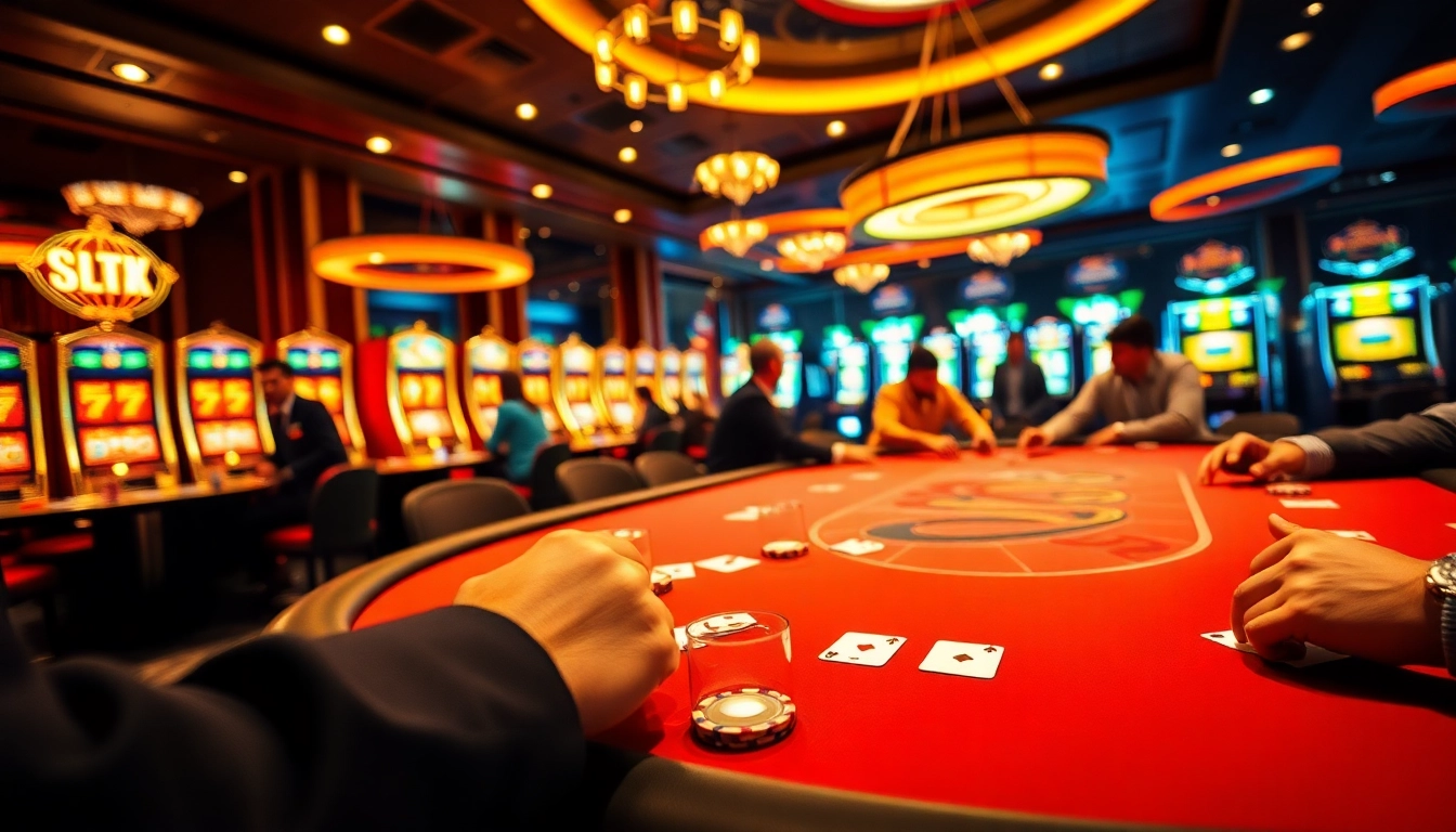 Players enjoying a thrilling poker game experience at sumvip com casino.