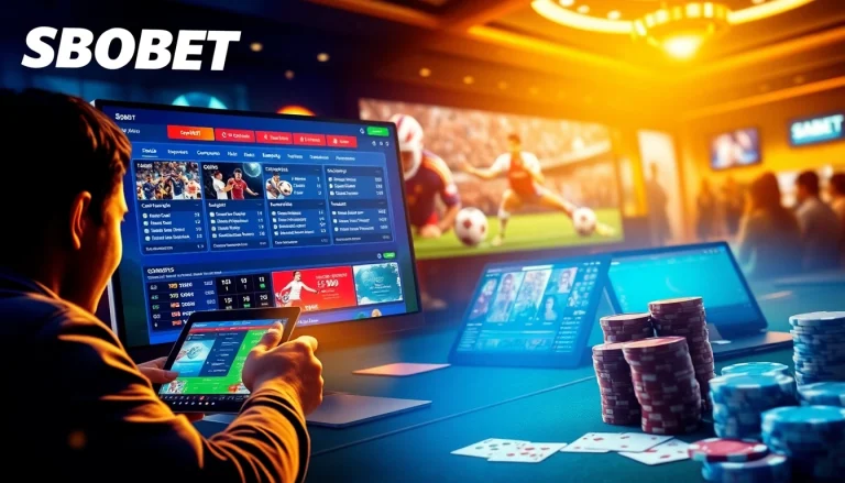 SBOBET.dance online betting interface showcasing exciting sports options and casino games
