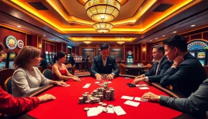 Engage in high-stakes gambling action at https://9bet0.us.com/ with professional players and elegant casino decor.