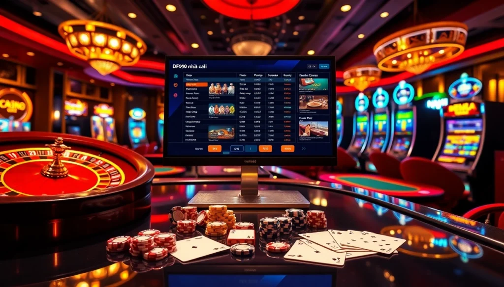 Experience the thrill of DF999 nhà cái with vibrant casino elements and exciting gameplay.