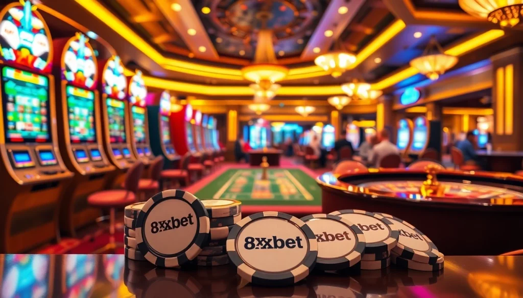 Experience thrilling moments with 8xbet at a lively casino filled with excitement and professional betting.