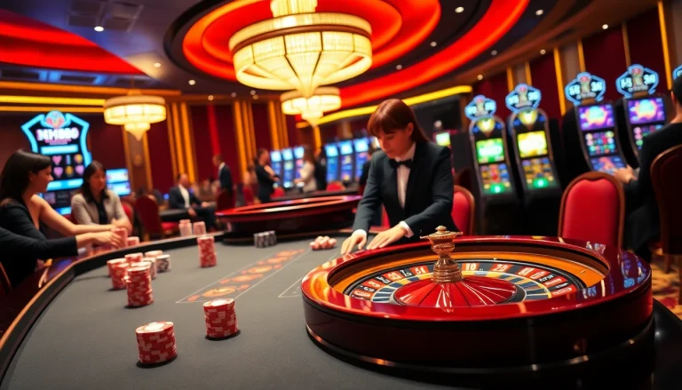 Experience thrilling gambling action at NH88's luxurious casino tables.