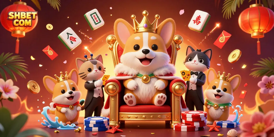 Experience excitement at SHBET COM with a vibrant 3D casino illustration showcasing fun gaming elements.